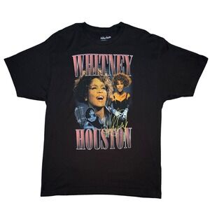 Whitney Houston I Will Always Love You Women's XL Black Graphic T-Shirt